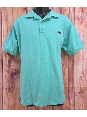 Perlis Mens Authentic Crawfish Polo Medium Mint Green